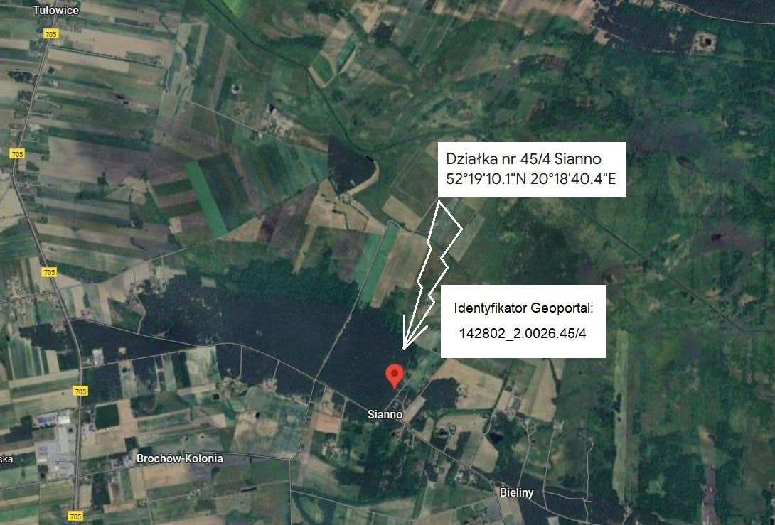 Działka Sprzedaż Sianno