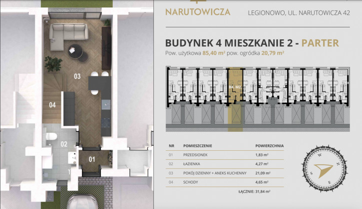 Mieszkanie Sprzedaż Legionowo Gabriela Narutowicza 7