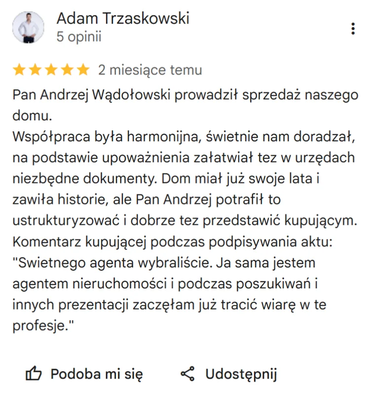 Opinia Google – Adam Trzaskowski